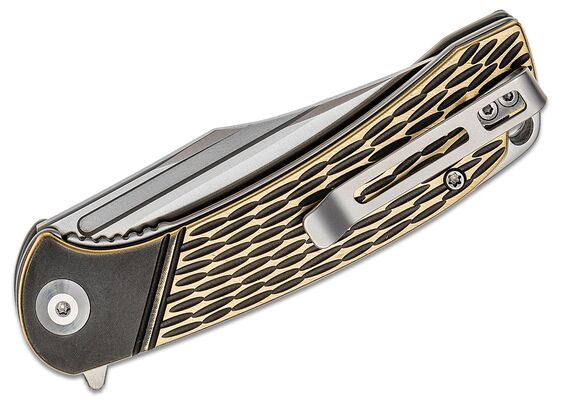 CIVIVI Dogma Flipper Mes Zwart Gepolijst Messing C2014A - KNIFESTOCK