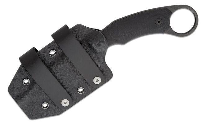 Lionsteel Fixed Blade M390 BLACK washed, Solid G10 handle, KYDEX sheath H2B GBK - KNIFESTOCK