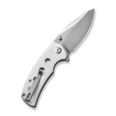 Sencut Excalis White G10 Handle Satin Finished 9Cr18MoV BladeLiner Lock S23068- - KNIFESTOCK