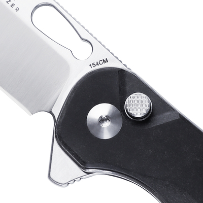 KIZER Azo HIC-CUP Button Lock Knife Black Richlite V3606C2 - KNIFESTOCK