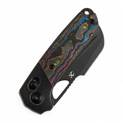 Kansept Nahual Mirror DLC  Magnacut,Blackwash Ti, Purple Haze Fatcarbon K2125V1 - KNIFESTOCK