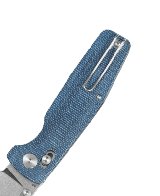 Bestech SLASHER D2 Stone wash Micarta Blue Bar Lock BG56C-1 - KNIFESTOCK