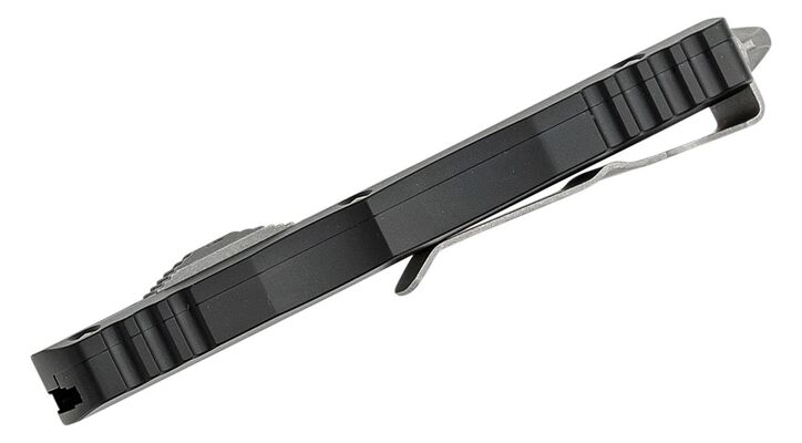 Microtech Dirac D/E Stonewash Standard Full Serration Apocalyptic 225-12AP - KNIFESTOCK