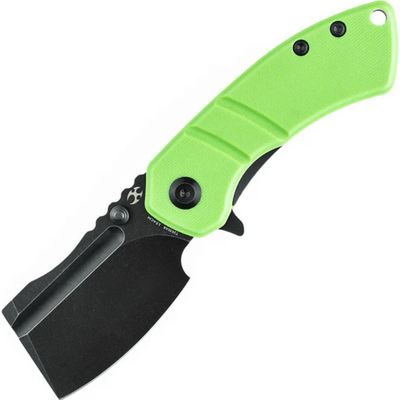 Kansept Korvid M Black TiCn Coated 154CM Grass Green G10 T2030A8 - KNIFESTOCK