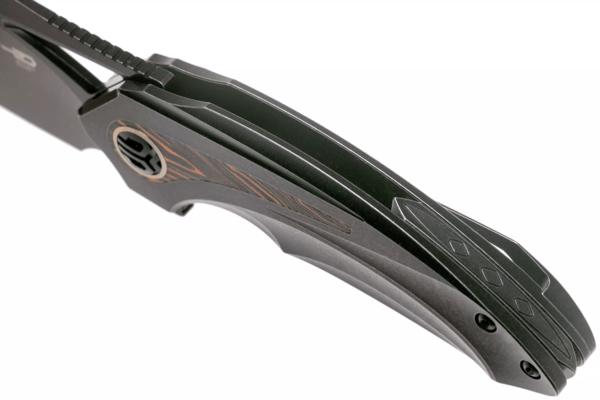 Bestech NUKE M390, Black Stonewash, Titanium+Black orange G10, Black BT2107E - KNIFESTOCK