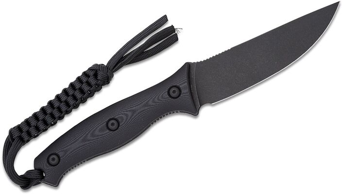 CIVIVI Black G10 Handle Black Stonewashed Nitro-V Blade With 1PC Black Lanyard, Black Kydex Sheath a - KNIFESTOCK