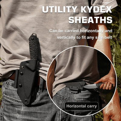 REMETTE RT-Allosaurus Knife Black G10, Stonewashed D2 RTAS-B - KNIFESTOCK