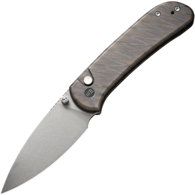 WE Knife Qubit Tiger Stripe Pattern Flamed Titanium Handle WE22030F-4 - KNIFESTOCK