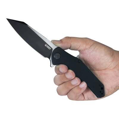 KUBEY Flash Liner Lock Flipper Cuțit Pliabil Mâner Negru G10 KU158C - KNIFESTOCK