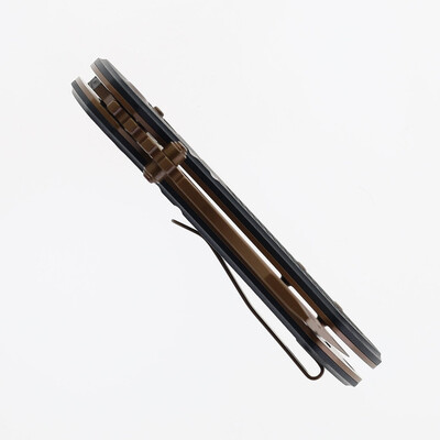 Kansept Korvid V Rose Gold Coated D2 Black G10 TE2030V1 - KNIFESTOCK