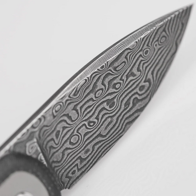 Vosteed Corgi Pup Damaszkusz Fekete Micarta A0722 - KNIFESTOCK