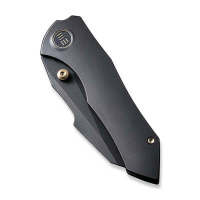 WE KNIFE High-Fin Black Stonewashed/Titanium Black WE22005-1 - KNIFESTOCK