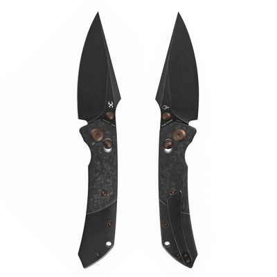 Kansept Fenrir KNFS Exclusive, M390 Blackwash, Shred Carbon K1034VC1 - KNIFESTOCK