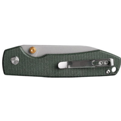 Vosteed Raccoon(Top Liner Lock) 14C28N Stonewash Green Micarta A2904 - KNIFESTOCK