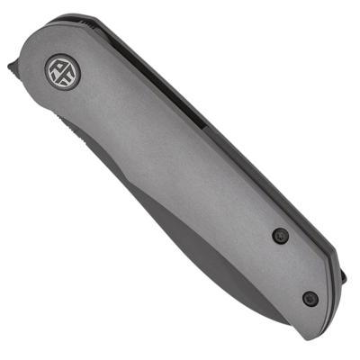 Petrified Fish PFE16 El Camino Black Stonewashed N690 Hard anodizing Gray Aluminum PFE16GAADW - KNIFESTOCK