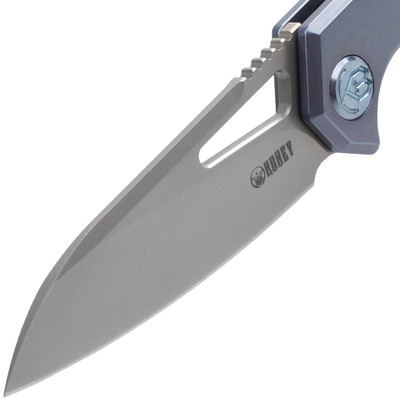 KUBEY Vagrant Couteau Pliant à Verrouillage Frame, Manche en Titane Bleu KB284B - KNIFESTOCK