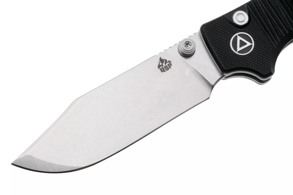 QSP Knife Kali, Button lock, 14C28N stonewashed, Black G10 QS159-B1 - KNIFESTOCK