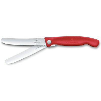 Victorinox Nôž na ovocie/zeleninu, 11cm, skladací, hladká čepeľ, červený 6.7801. - KNIFESTOCK