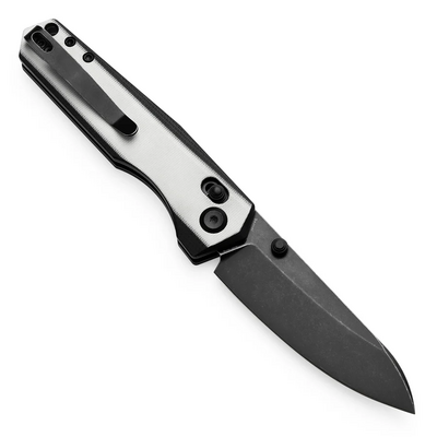 TENABLE KNIVES Beaver Blackwash Nitro-V 0.125&#039;&#039;/3.2mm Ivory White and Black G10 T1105V2 - KNIFESTOCK