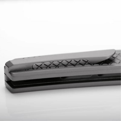 Vosteed Psyop Elmax Satin Gray Titanium A2202 - KNIFESTOCK