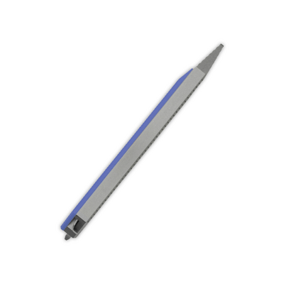 Kizer Pac-Bar Stonewashed Ti&amp;G10 handle - Blue T122A4 - KNIFESTOCK