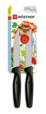 WUSTHOF sada 2 ks, na pizzu a na steak, černá - KNIFESTOCK