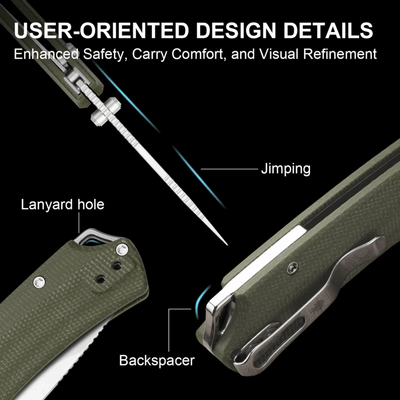 Kizer T1 BD Nitro-V,Satin,Micarta - KNIFESTOCK