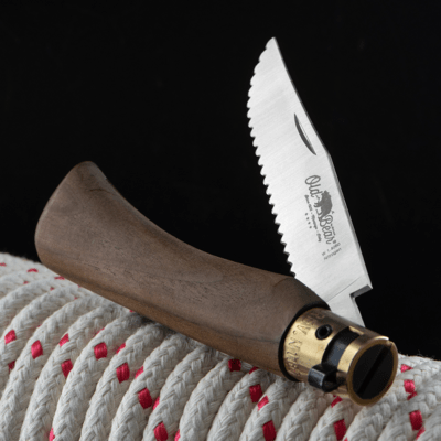 OLD BEAR® M - STAINLESS STEEL, WALNUT HANDLE, SERRATED BLADE 9337/19_LN - KNIFESTOCK