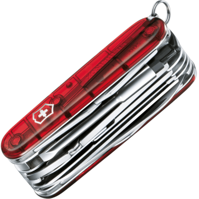 Victorinox CYBER TOOL 41, rosso traslucido 1.7775.T - KNIFESTOCK