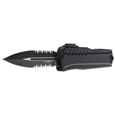 Microtech CYPHER II D/E BLACK PART SERRATE TÁTICO 1242-2T - KNIFESTOCK