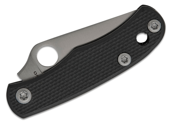 Spyderco BUG BLACK G-10 PLAINEDGE - KNIFESTOCK