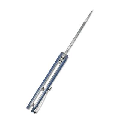 KUBEY Nouveau Vagrant Liner Lock Couteau Pliant Manche G10 Bleu Denim KU291F - KNIFESTOCK