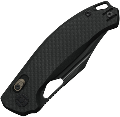 Kunwu DJANGO ELMAX DLC Carbon Fiber Black X707F - KNIFESTOCK