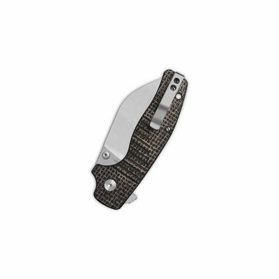 QSP Knife Chefmaster Pocket knife Blade:14C28N, satin, brown micarta, Linerlock QS163-C1 - KNIFESTOCK