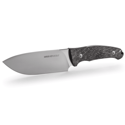 Viper RANGER Drop Point Satin N690Co, Carbon Fiber, Leather sheath VT4056FC - KNIFESTOCK