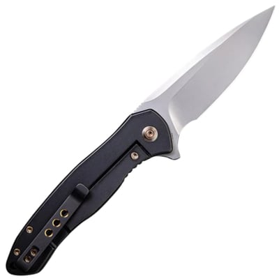 WE Kitefin Knife Marble Carbon Fiber Presentation Handle With Black Ti Lock Side Handle Polished Bea - KNIFESTOCK