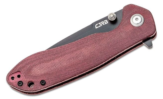 Scoria Micarta AR-RPM9 Burgundy J1920-BDRC - KNIFESTOCK