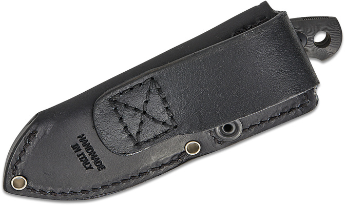 Giant Mouse GMF1-XL Black Dunes,PVD Vanadis, Fat Carbon,Leather Sheath GM-GMF1-XL-BLACKOUT - KNIFESTOCK