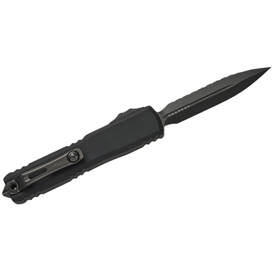 Microtech ULTRATECH ZBP D/E SHADOW DLC FULL SERRATED DLC HARDWARE 1122-3DLCTSH - KNIFESTOCK