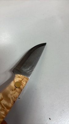 Brisa Necker 70-Curly birch 12C27 Scandi Tok Necker 70 Bőr BRS-010-9800-1549 - KNIFESTOCK
