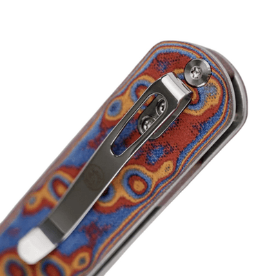 Vosteed Corgi 14C28N Satin,Copper Raindrop Micarta - KNIFESTOCK