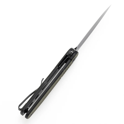 TENABLE KNIVES Einar Blackwash Nitro-V 0.137&#039;&#039;/3.5mm Olive Green &amp; Black G10 T2072A1 - KNIFESTOCK