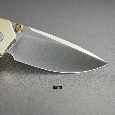 Vosteed Psyop 303 S35VN Satin, Teal Norplex UltreX™ Micarta &amp; Réz Bolster A2221 - KNIFESTOCK
