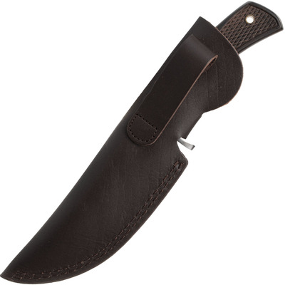 COUTEAU DE CHASSE BLACK FOX AVEC ÉTUI EN CUIR - KNIFESTOCK