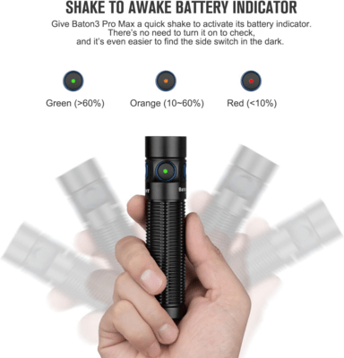 Olight Customized 4000mAh 3.6V 21700 Rechargeable lithium-ion Battery (Included - KNIFESTOCK