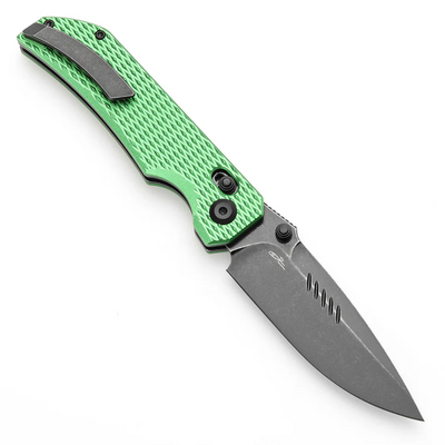 TENABLE KNIVES Eaglestrike Blackwash Nitro-V 0.118&quot; / 3.0mm Green Anodized Aluminum T1095V3 - KNIFESTOCK