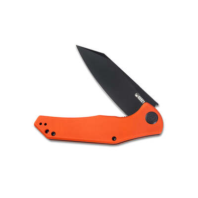 KUBEY Flash Liner Lock Flipper Folding Knife Orange G10 Handle KU158G - KNIFESTOCK