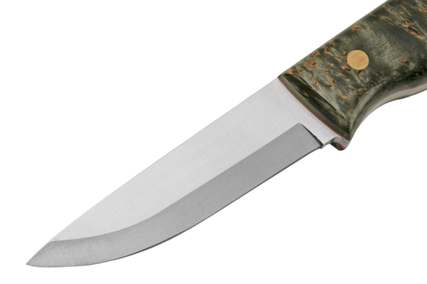 Brisa Trooper 95 - Stabilized curly birch 80CrV2 Scandi Sheath bushcraft 95 BR-303-66292-1561 - KNIFESTOCK