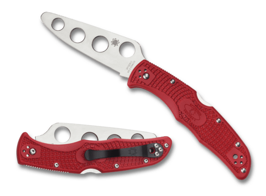 Spyderco Endura 4 Lightweight Red Trainer C10TR - KNIFESTOCK