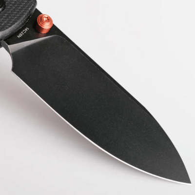 Vosteed Raccoon(Top Liner Lock) 14C28N Black Stonewash Black Micarta A2902 - KNIFESTOCK